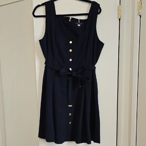 Tommy Hilfiger Navy Sleeveless Mini Dress